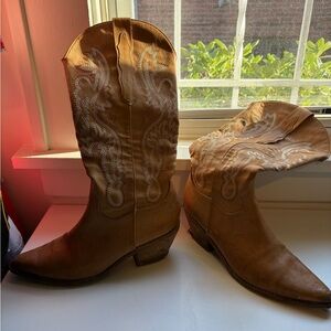 Brown Western Cowboy Boots